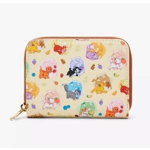 Loungefly Disney Cats Milk Cartons Zip Wallet NWT
